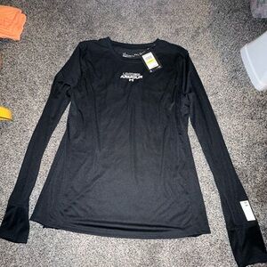 Under Armour Women's Jet Black Long Sleeve Tee